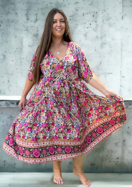 Charlotte Boho Plus Dress - Size 18-24