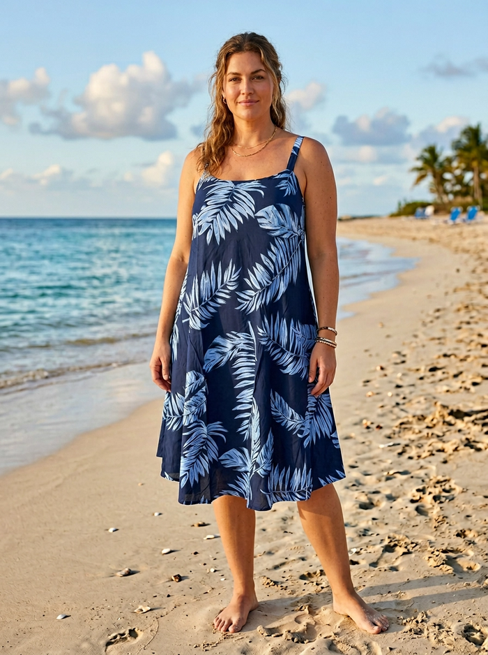 Dianne Dress - Feather Print