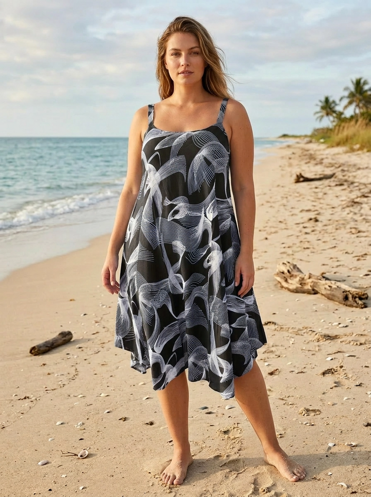 Dianne Dress - Swirl Print