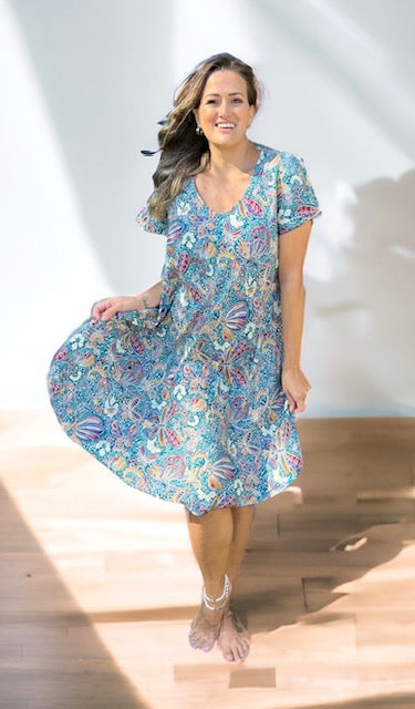 Kerry Sleeve Dress Butterfly