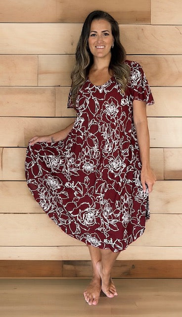Kerry Dress - Rosalie Print
