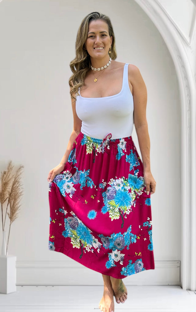 Kirra Skirt - Sakura Print