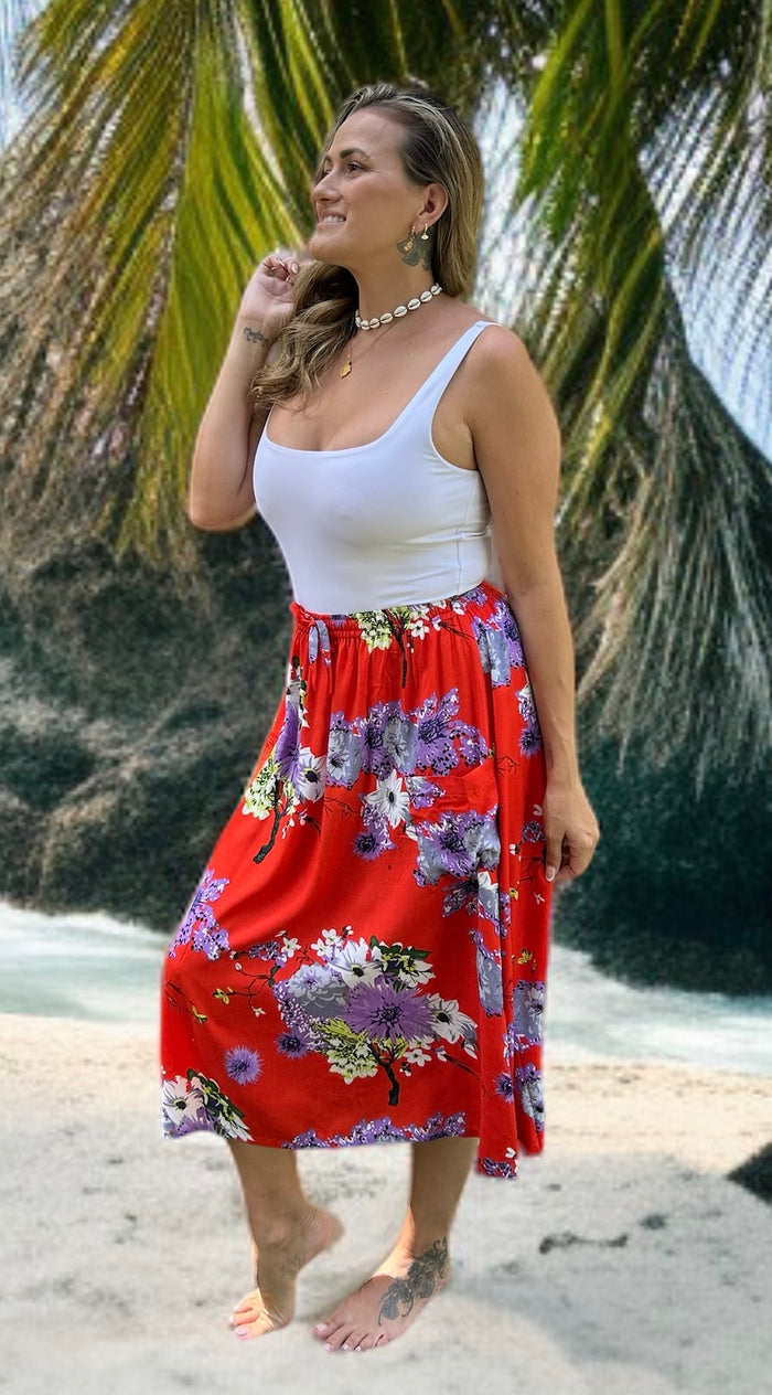 Kirra Skirt - Sakura Print