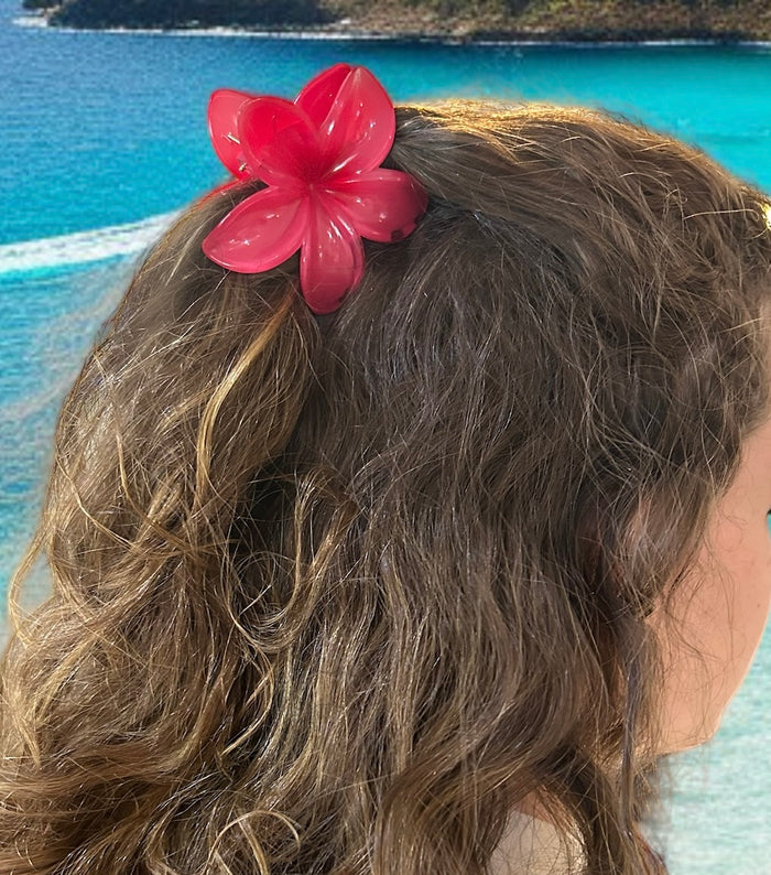 Frangipani Claw Clips Large
