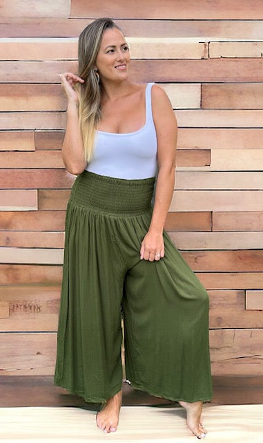 Plus Shirred Pants (One Size to suit 8-24)