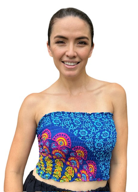 Shirring Top - Mandala Print