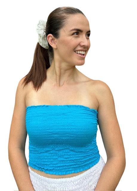Shirring Top - Plain Colours
