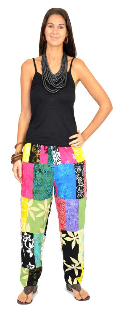 Patchwork Long Pants