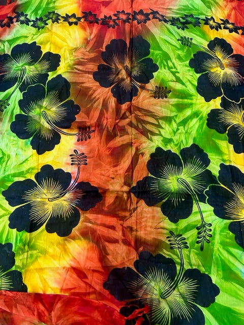 Hibiscus Tie Dye Sarong