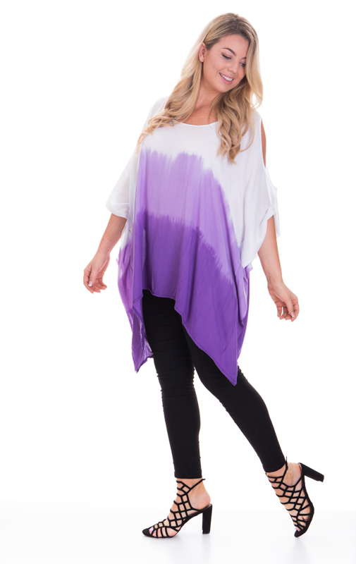 Tie Dye Cutout Kaftan