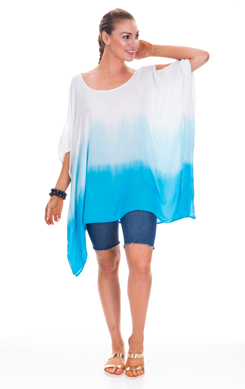 Tie Dye Cutout Kaftan