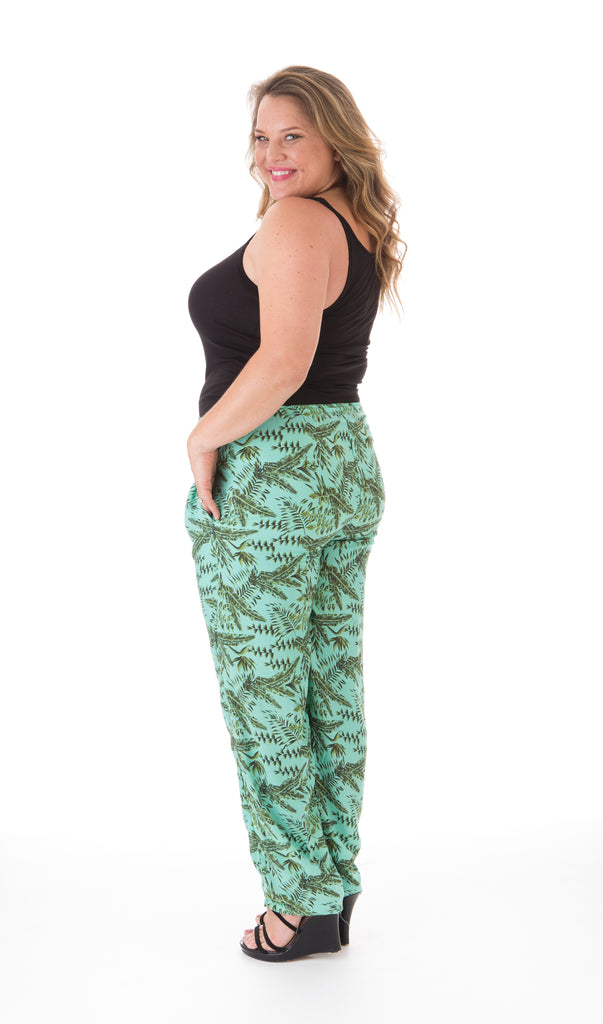 Happy Pants - Leaf Print