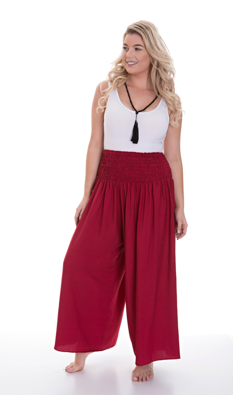 Plus Shirred Pants (One Size to suit 8-24)